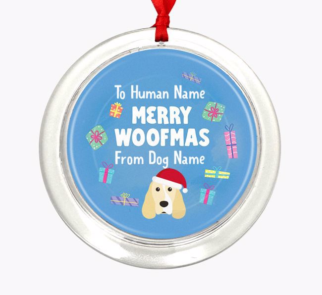 Merry Woofmas: {breedFullName} Christmas Decoration